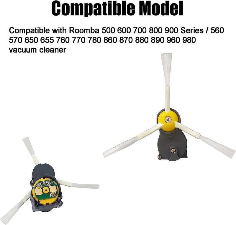 Detetap Replacement Side Brush Motor for IRobot Roomba 900,800,700 and 600 Series 960 980 985 860 870 877 880 890 891 895 805 761 770 780 790 614 650 665 671 675 690 694 with Brush and Screwdriver - Image 2